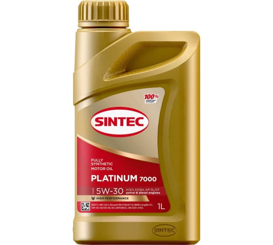 SINTEC Platinum 7000 5W-30 A3 | B4 SL | CF