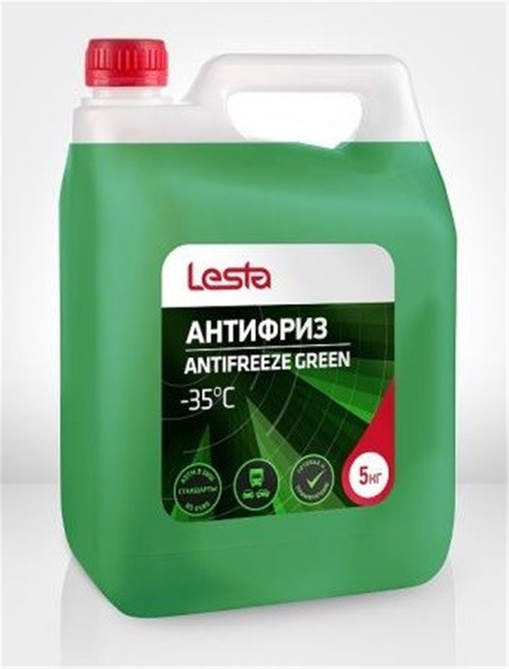 LES-AS-A35-ZRU_5 Жидкость охлаждающая Антифриз Готовый G11 ANTIFREEZE GREEN -35°С 5 кг