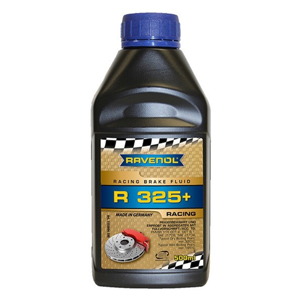 Тормозная жидкость для автогонок DOT 4_DOT 5.1 RAVENOL Racing Brake Fluid R325+ (0,5 л) 135060450001000